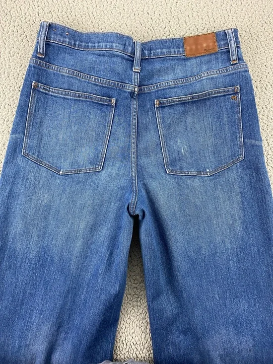 Madewell Wide-Leg Crop High Rise Comfort Stretch Jeans Denim | Size: 31 - Picture 7 of 16